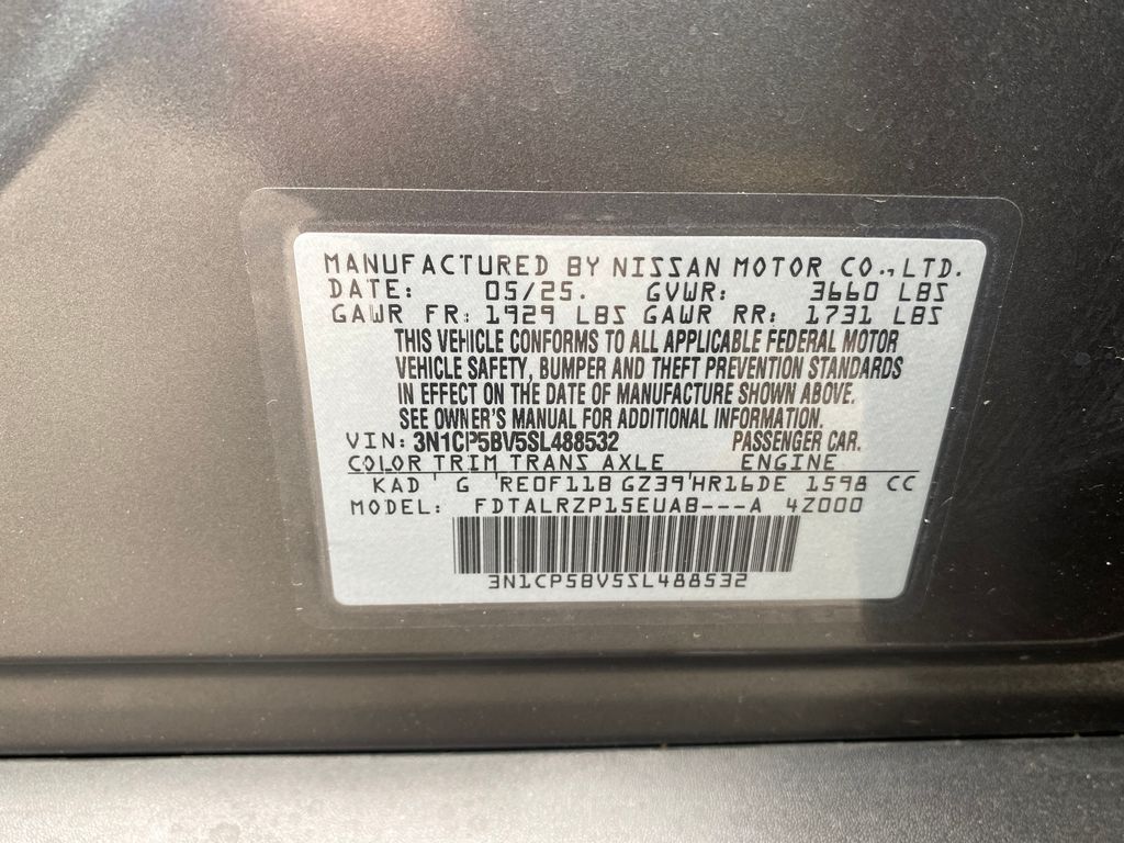 2025 Nissan Kicks Play S Gray at John Sisson Motors