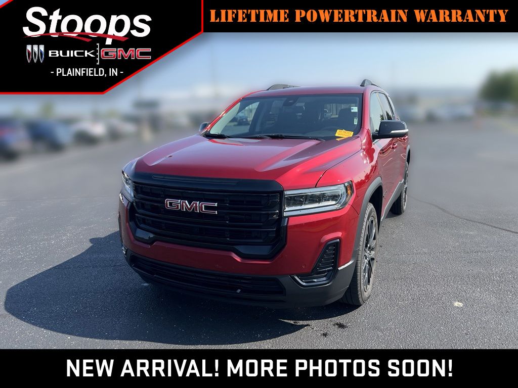 Volcanic Red Tintcoat 2023 GMC Acadia SUV / Crossover Front-Wheel Drive 9-Speed Automatic