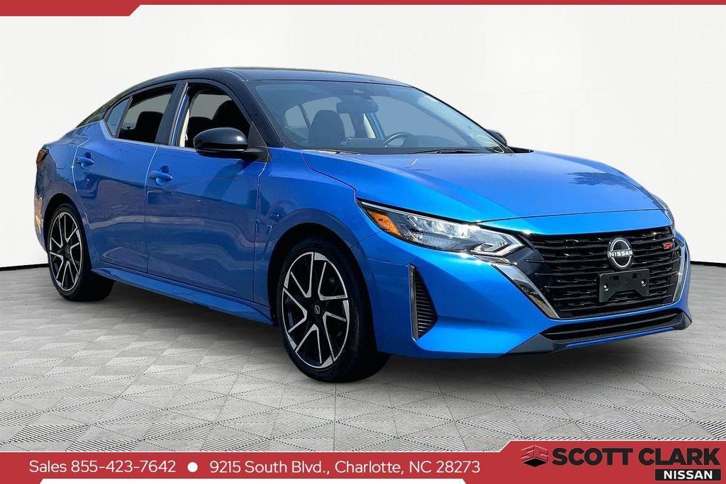 Blue 2024 Nissan Sentra Sedan Front-Wheel Drive Continuously Variable Transmission