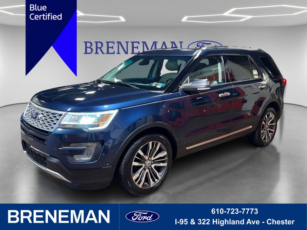 Blue 2017 Ford Explorer SUV / Crossover All-Wheel Drive 6-Speed Automatic