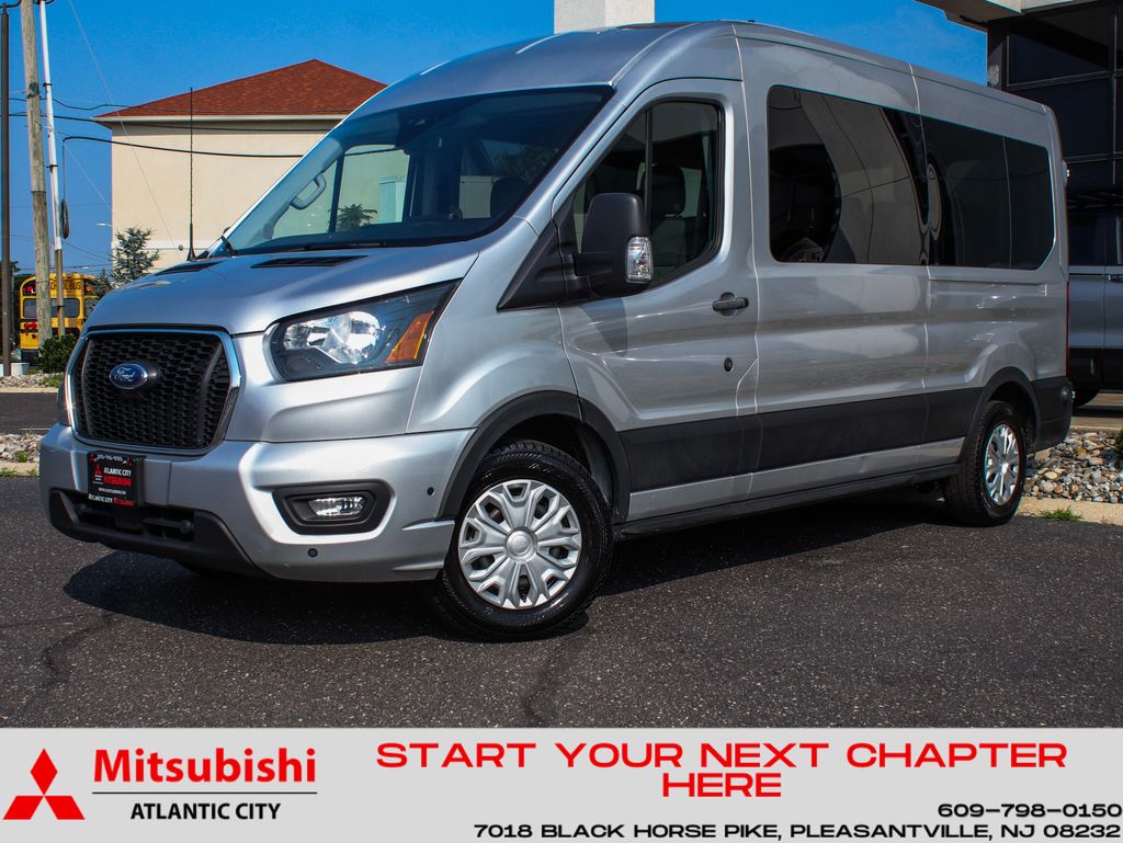 Ingot Silver Metallic 2024 Ford Transit Passenger Van Rear-Wheel Drive
