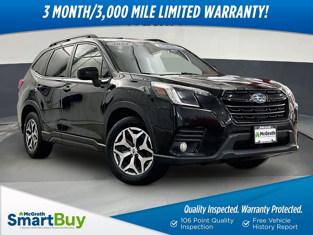 Crystal Black Silica 2022 Subaru Forester SUV / Crossover All-Wheel Drive Continuously Variable Transmission