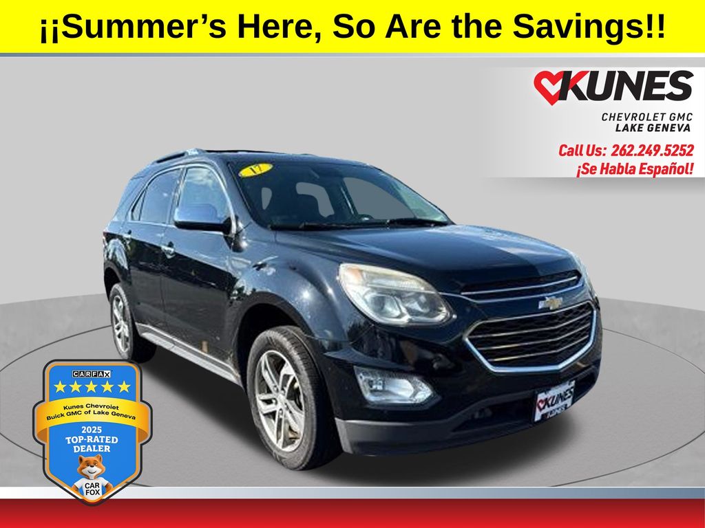 Mosaic Black Metallic 2017 Chevrolet Equinox SUV / Crossover All-Wheel Drive 6-Speed Automatic Overdrive