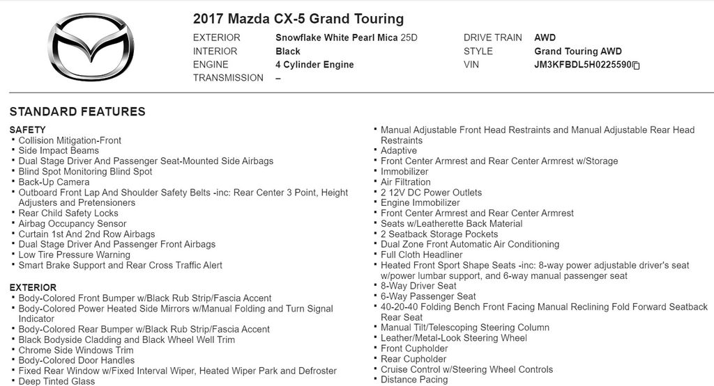 2017 Mazda CX-5 Grand Touring 28