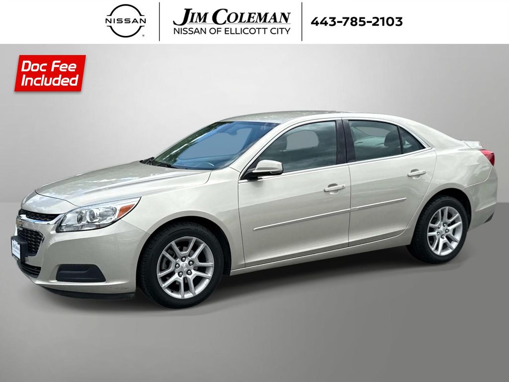 Champagne Silver Metallic 2015 Chevrolet Malibu 1LT FWD Sedan Front-Wheel Drive 6-Speed Automatic Overdrive