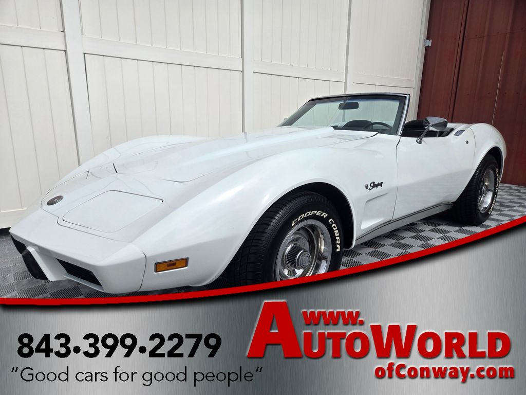 White 1975 Chevrolet Corvette Convertible  Manual