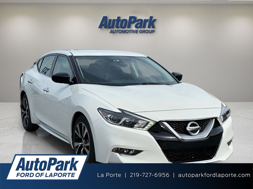 Pearl White 2018 Nissan Maxima S FWD Sedan Front-Wheel Drive Continuously Variable Transmission