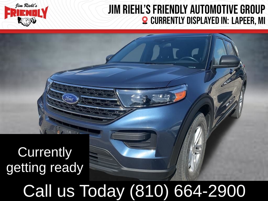 Blue 2020 Ford Explorer XLT AWD SUV / Crossover All-Wheel Drive Automatic