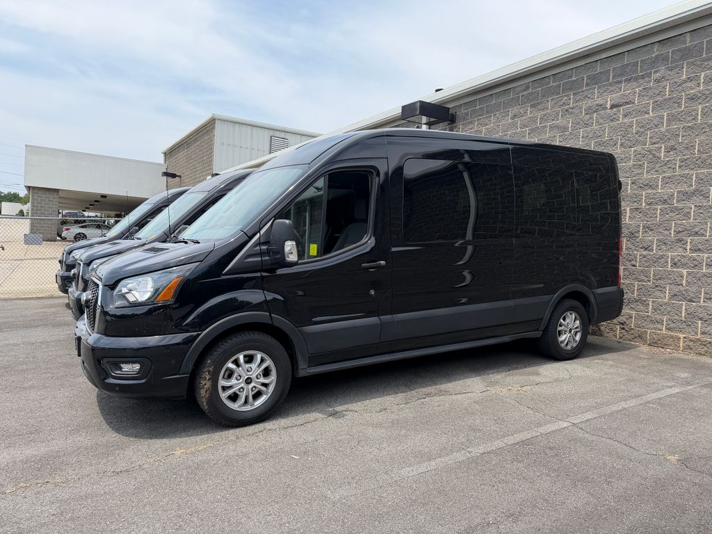 Black Metallic 2025 Ford Transit Passenger Van Rear-Wheel Drive 