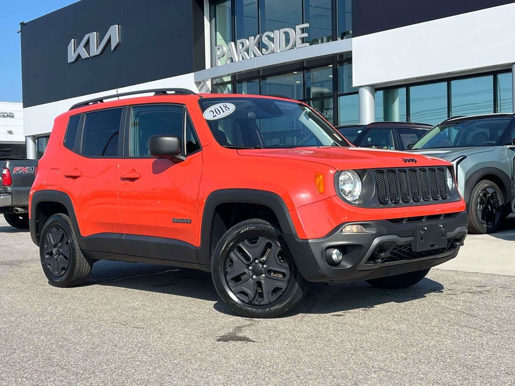 Orange 2018 Jeep Renegade SUV / Crossover Four-Wheel Drive 9-Speed Automatic