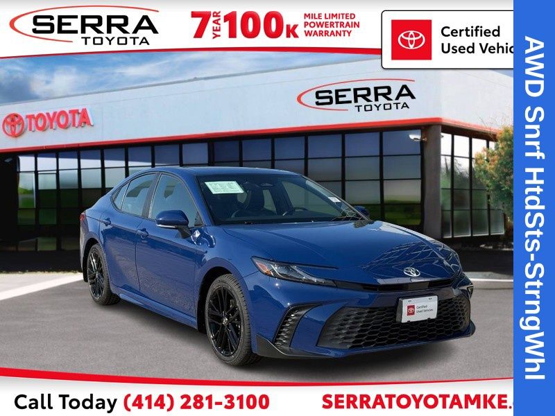 Reservoir Blue 2025 Toyota Camry Sedan All-Wheel Drive Continuously Variable Transmission