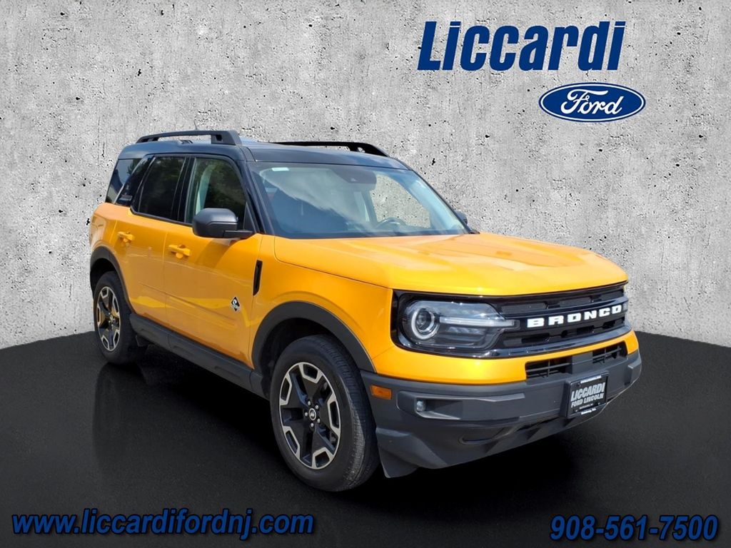 Orange Metallic 2023 Ford Bronco Sport SUV / Crossover All-Wheel Drive 8-Speed Automatic