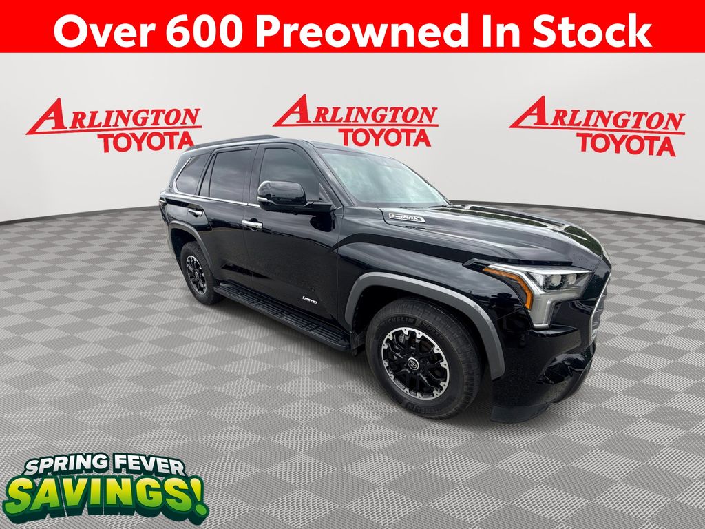 Midnight Black Metallic 2023 Toyota Sequoia Limited 4WD SUV / Crossover Four-Wheel Drive Automatic