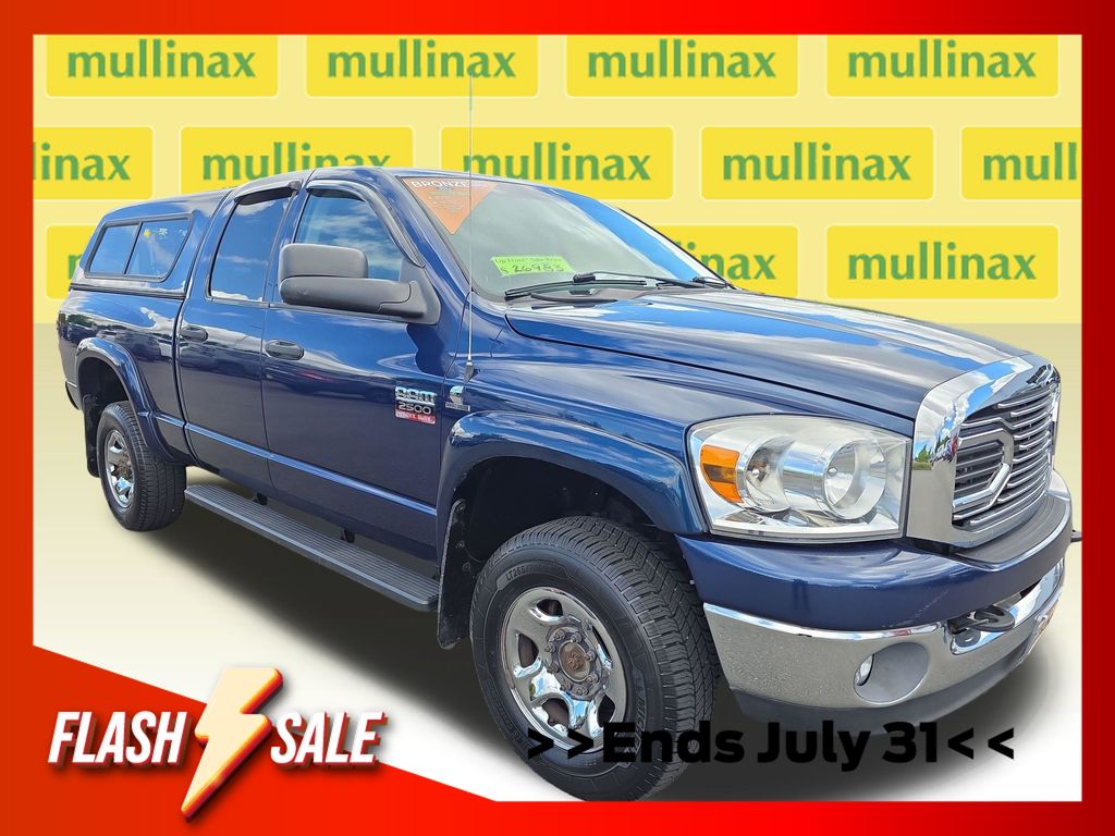 Patriot Blue Pearlcoat 2007 Dodge RAM 2500 Pickup Truck Four-Wheel Drive 4-Speed Automatic