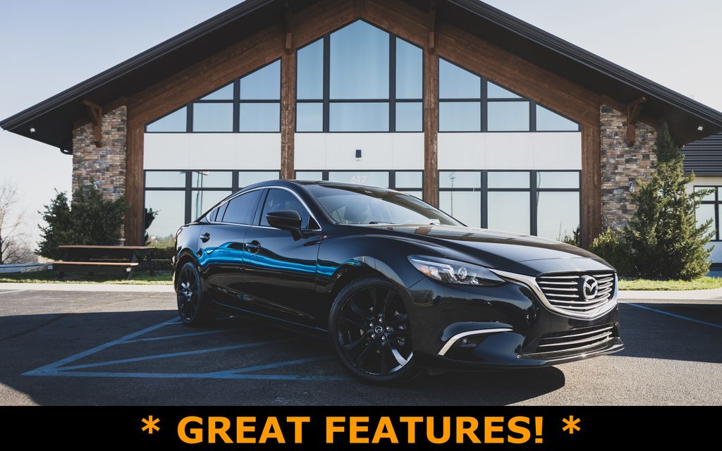 Jet Black Mica 2016 Mazda MAZDA6 i Grand Touring Sedan Front-Wheel Drive 6-Speed Automatic