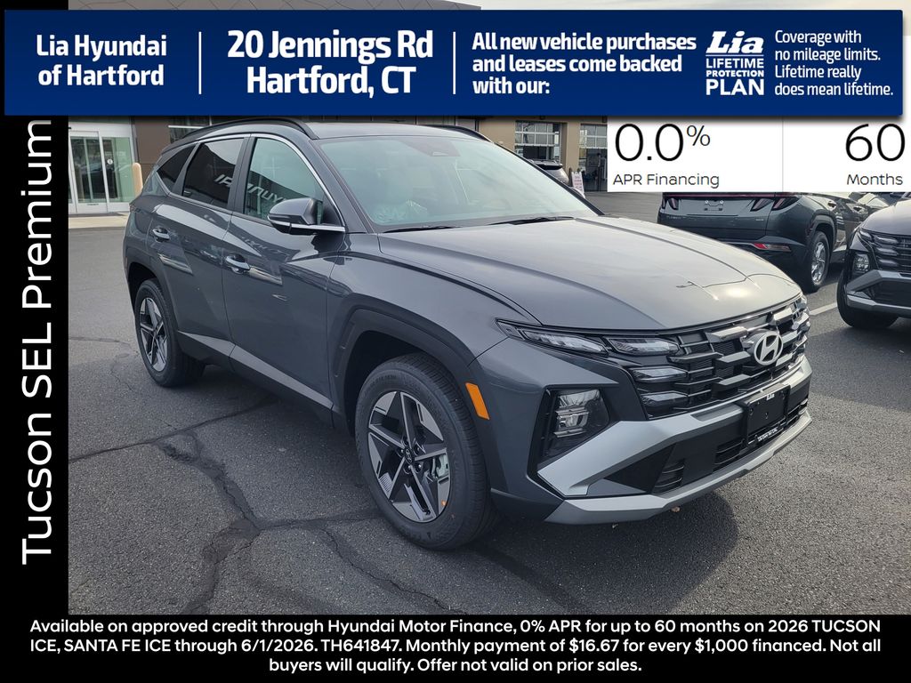 Ecotronic Gray 2026 Hyundai Tucson SEL Premium AWD SUV / Crossover All-Wheel Drive 8-Speed Automatic
