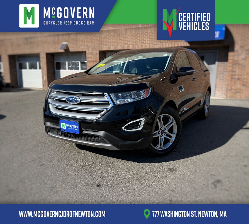 Shadow Black 2017 Ford Edge Titanium AWD SUV / Crossover All-Wheel Drive 6-Speed Automatic