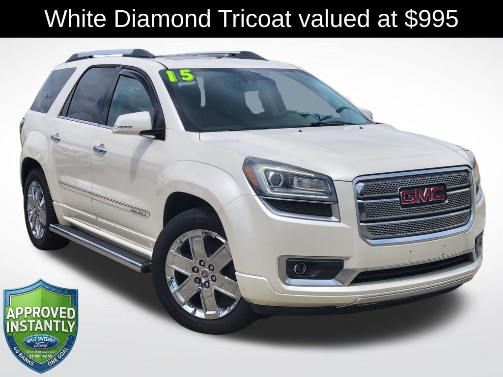 White Diamond Clearcoat 2015 GMC Acadia SUV / Crossover All-Wheel Drive 6-Speed Automatic