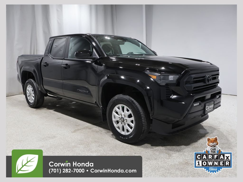 Black 2024 Toyota Tacoma Pickup Truck Four-Wheel Drive 8-Speed Automatic