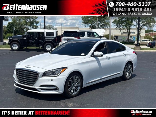 Casablanca White 2018 Genesis G80 Sedan Rear-Wheel Drive 8-Speed Automatic