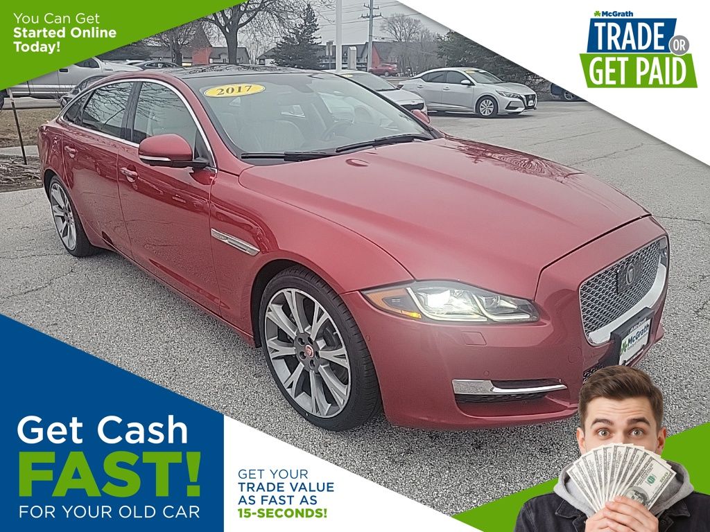 Racing Red 2017 Jaguar XJ-Series XJL Portfolio AWD Sedan All-Wheel Drive 8-Speed Automatic