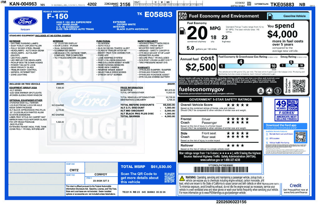 Used 2026 Ford F-150 Truck