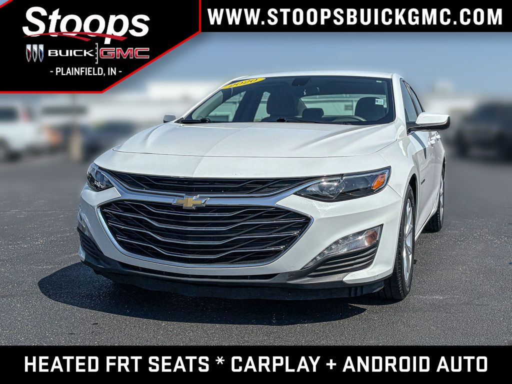 Summit White 2020 Chevrolet Malibu Sedan Front-Wheel Drive Continuously Variable Transmission