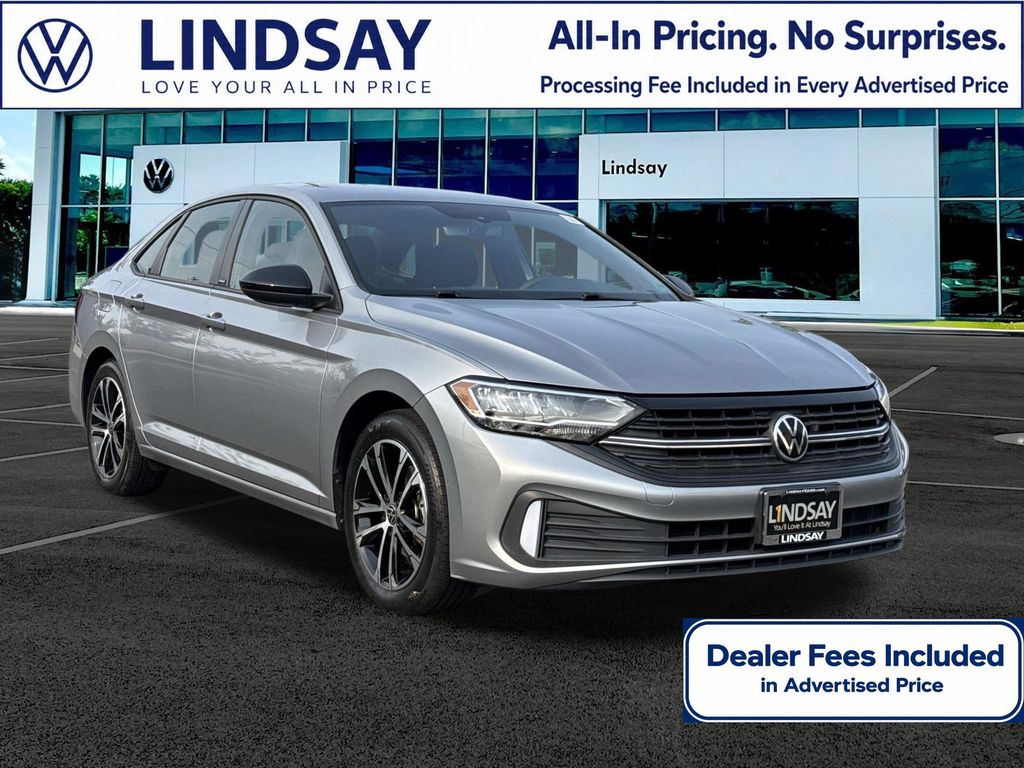 Pyrite Silver Metallic 2023 Volkswagen Jetta Sedan Front-Wheel Drive 8-Speed Automatic