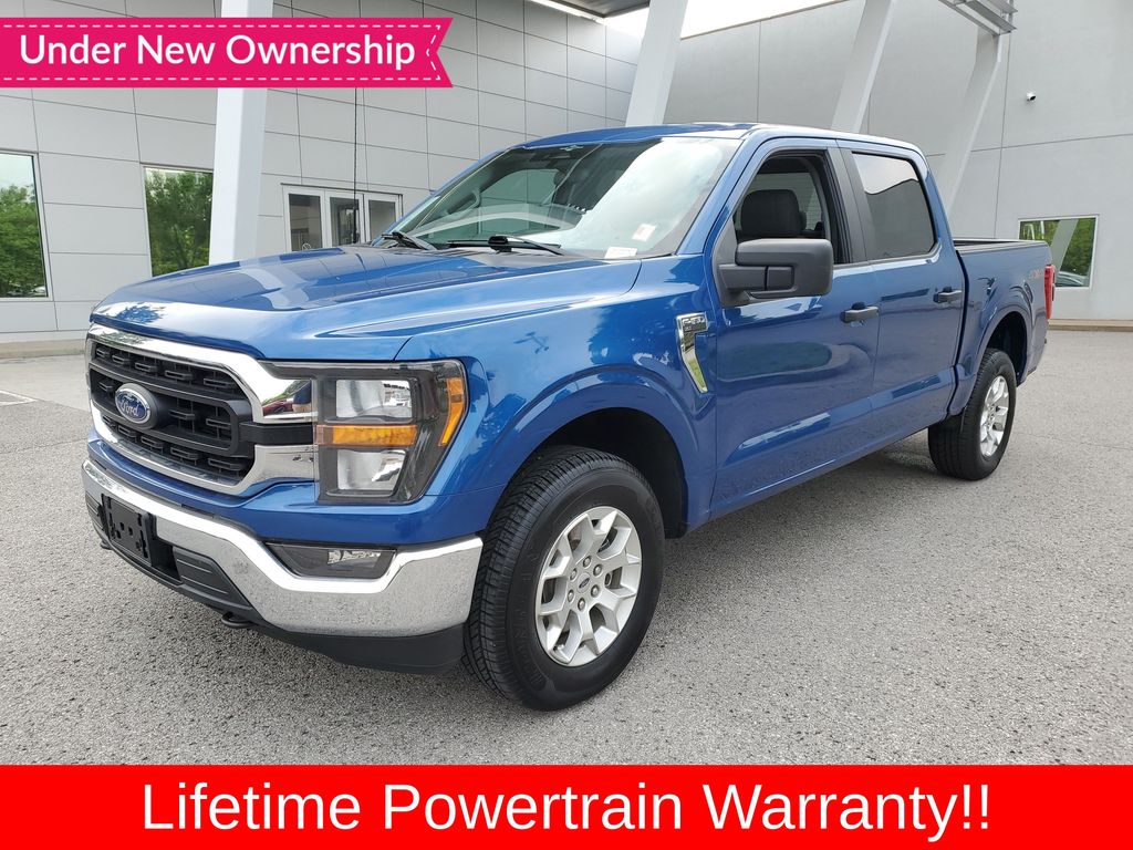 Blue Metallic 2023 Ford F-150 Pickup Truck Four-Wheel Drive Automatic