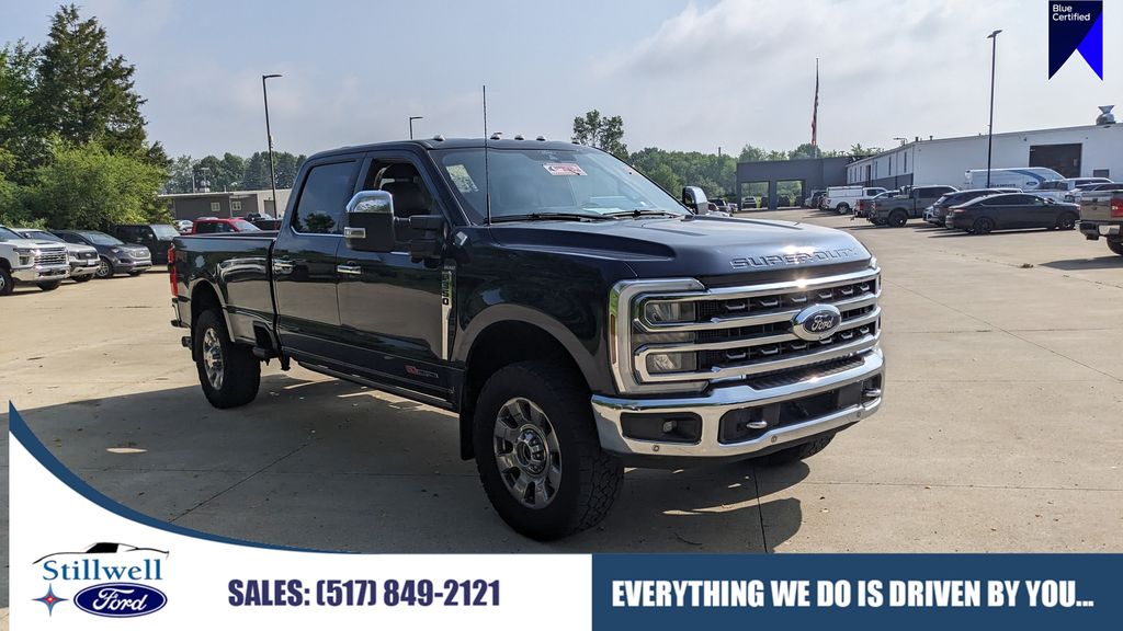 Antimatter Blue Metallic 2024 Ford F-350 Super Duty King Ranch Crew Cab 4WD Pickup Truck Four-Wheel Drive Automatic