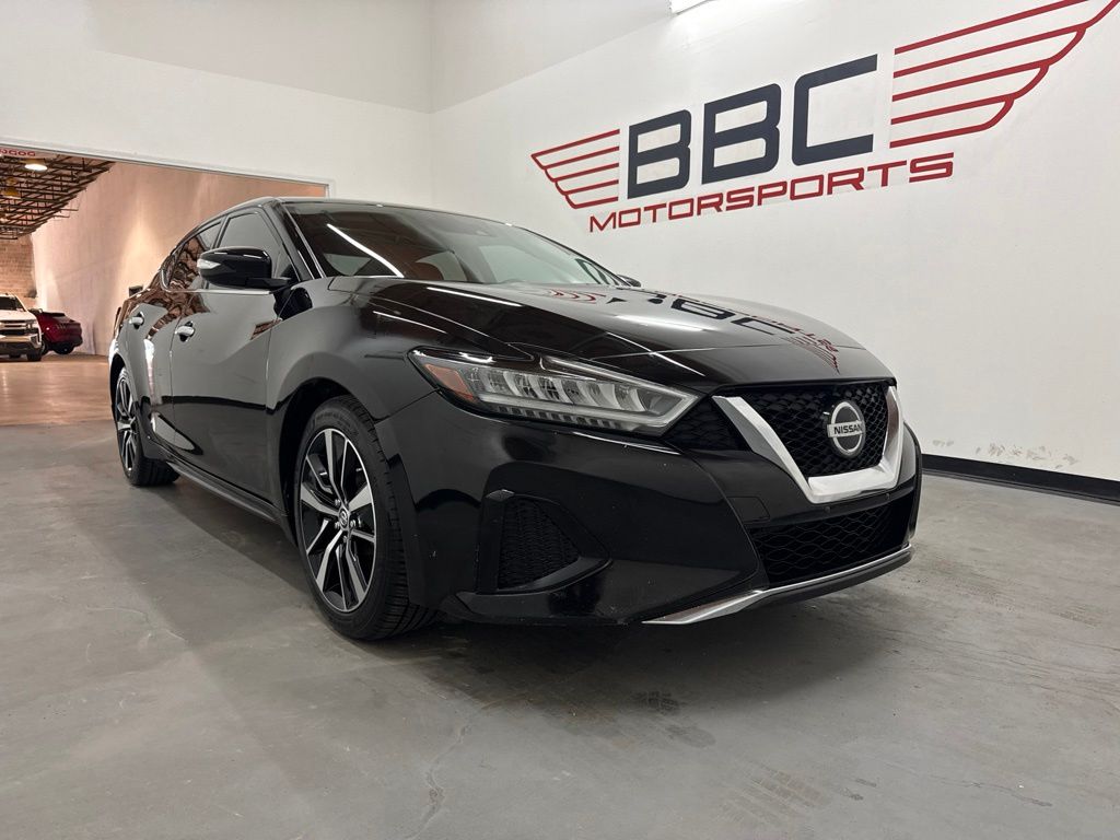Super Black 2022 Nissan Maxima Sedan Front-Wheel Drive Continuously Variable Transmission