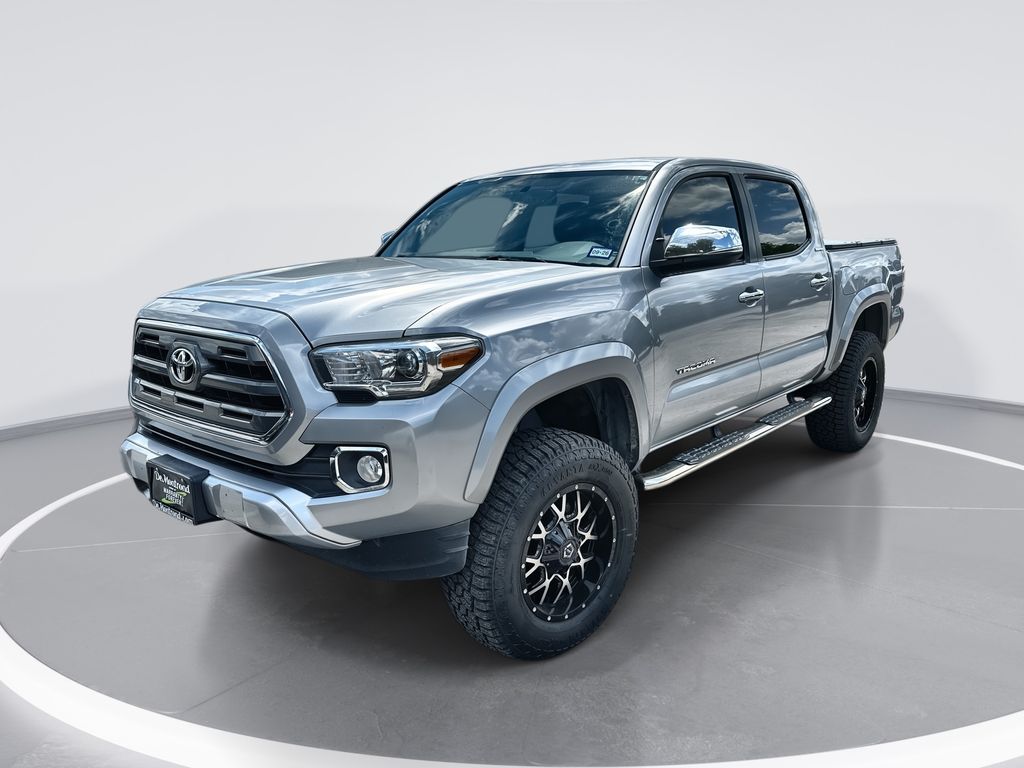 Silver Sky Metallic 2017 Toyota Tacoma Limited V6 Double Cab 4WD Pickup Truck Four-Wheel Drive 6-Speed Automatic