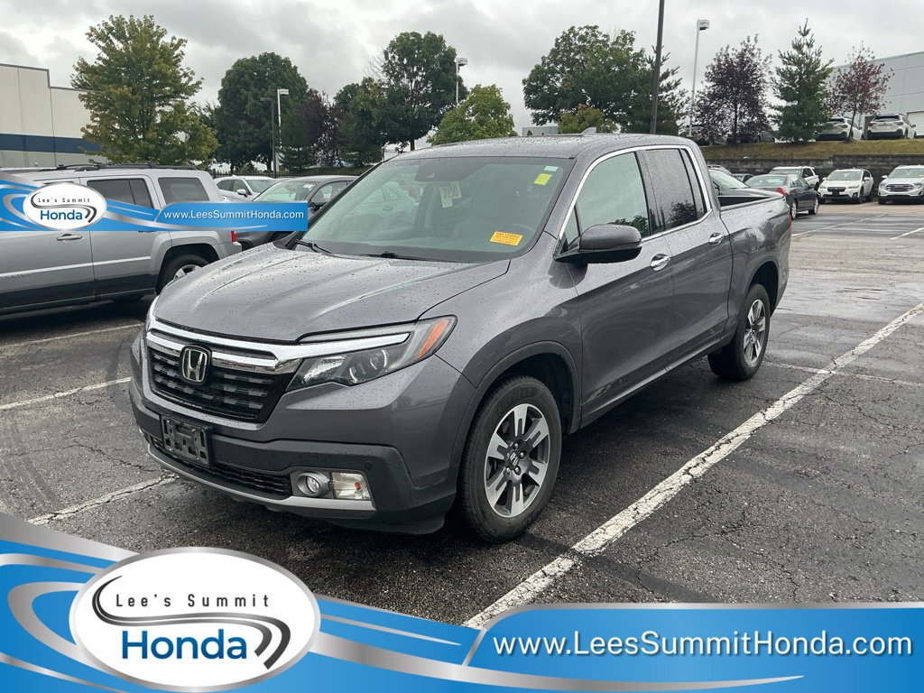 Gray (Modern Steel Metallic) 2018 Honda Ridgeline Pickup Truck All-Wheel Drive 6-Speed Automatic