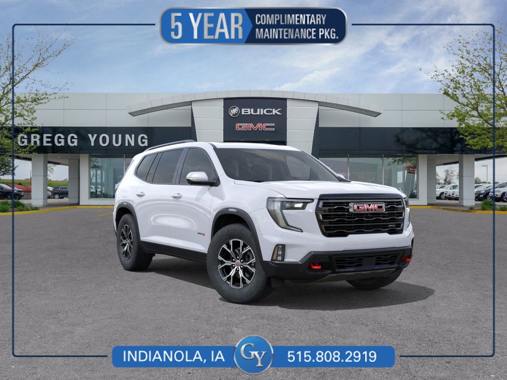 Summit White 2026 GMC Acadia AT4 AWD SUV / Crossover Four-Wheel Drive 8-Speed Automatic