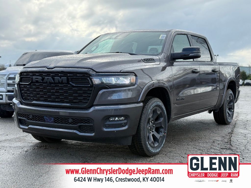 Gray (Granite Crystal Metallic Clearcoat) 2026 RAM 1500 Big Horn Crew Cab 4WD Pickup Truck Four-Wheel Drive 8-Speed Automatic
