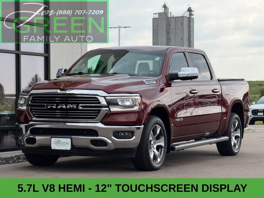 Delmonico Red Pearlcoat 2019 RAM 1500 Pickup Truck Four-Wheel Drive 8-Speed Automatic