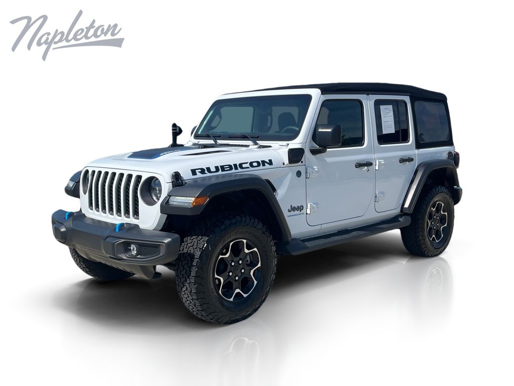 Bright White Clearcoat 2023 Jeep Wrangler 4xe SUV / Crossover Four-Wheel Drive 8-Speed Automatic