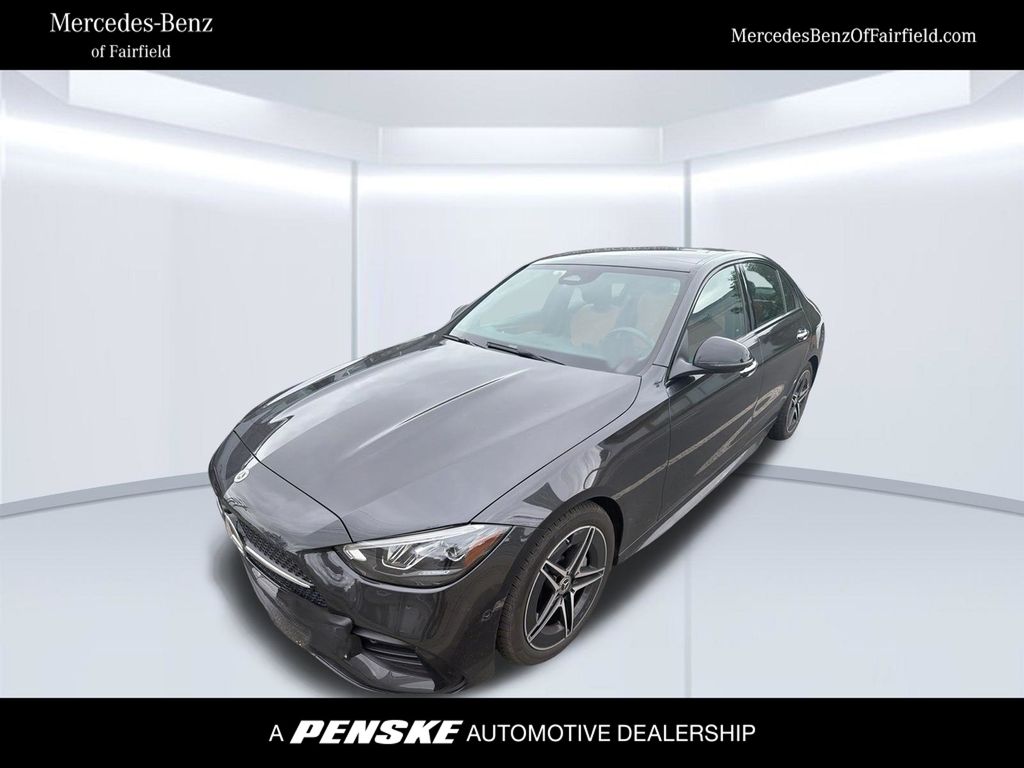 Graphite Gray Metallic 2024 Mercedes-Benz C-Class Sedan All-Wheel Drive 9-Speed Automatic