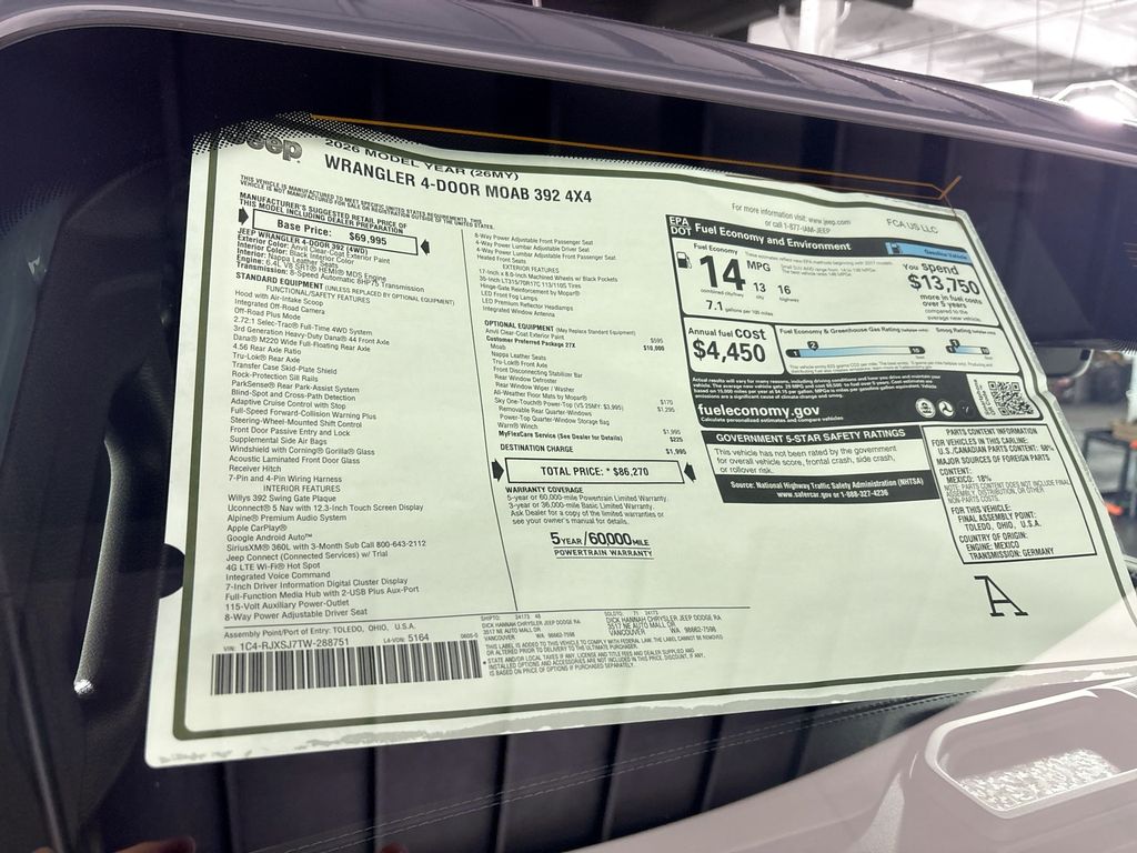 2026 Jeep Wrangler Moab 392