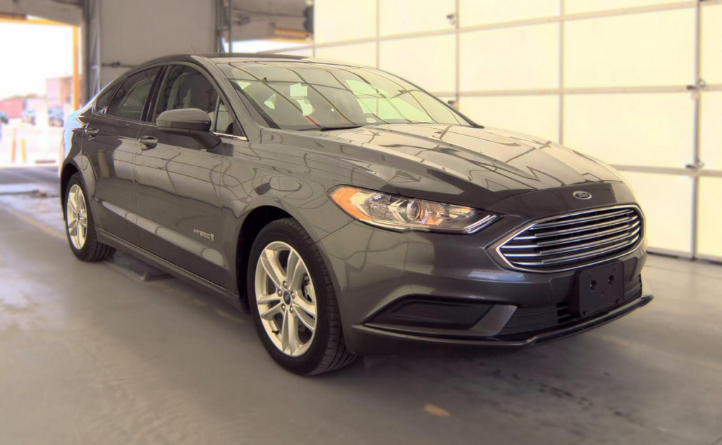 Gray (Magnetic) 2018 Ford Fusion Hybrid Sedan Front-Wheel Drive Continuously Variable Transmission