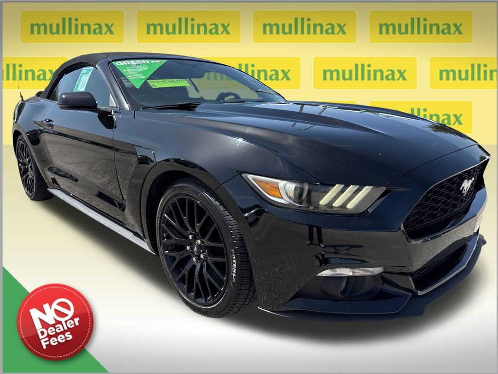 Shadow Black 2017 Ford Mustang Convertible Rear-Wheel Drive 6-Speed Automatic