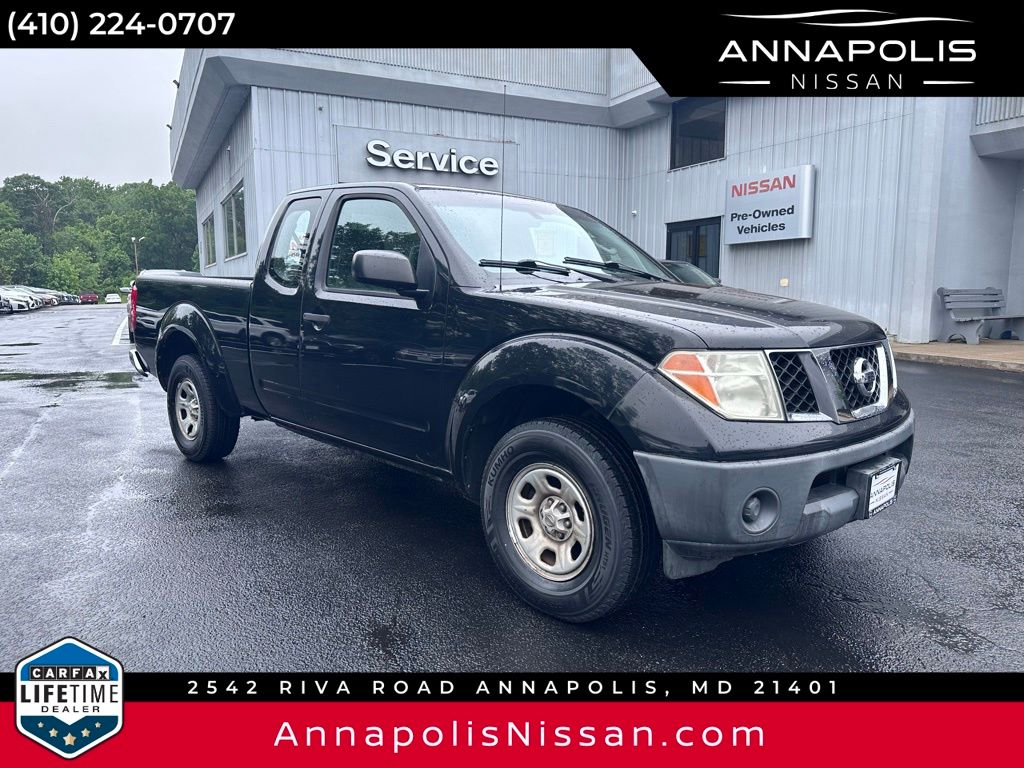 Super Black 2008 Nissan Frontier XE King Cab Pickup Truck 4X2 5-Speed Manual Overdrive