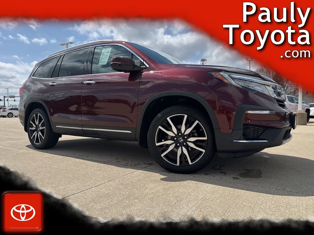 Red Pearl 2019 Honda Pilot Touring AWD with Rear Captain's Chairs SUV / Crossover All-Wheel Drive 9-Speed Automatic