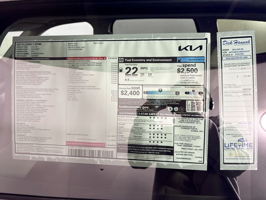 2025 Kia Telluride S