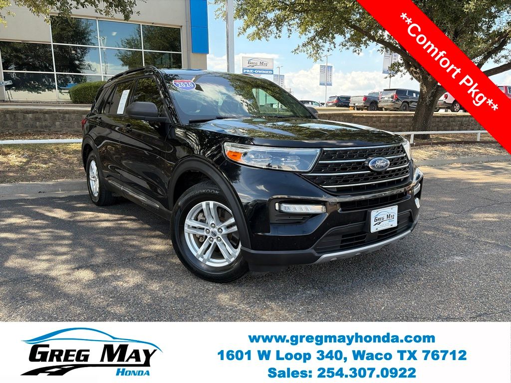 Agate Black Metallic 2020 Ford Explorer SUV / Crossover Rear-Wheel Drive Automatic