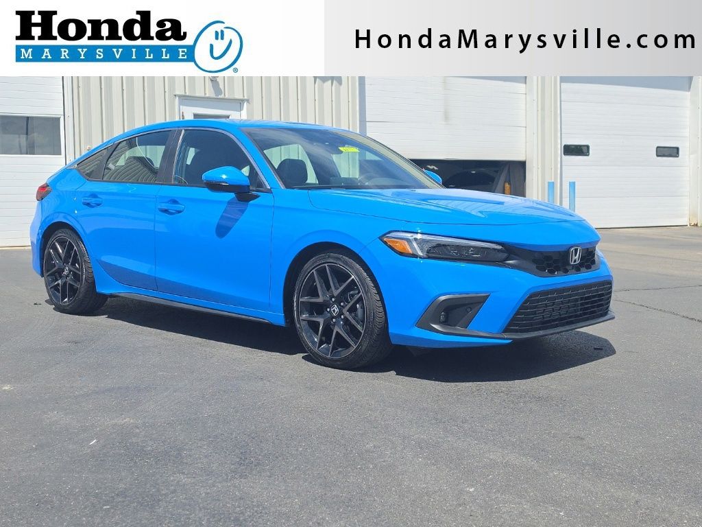 Boost Blue Pearl 2024 Honda Civic Hatchback Sport Touring FWD Hatchback Front-Wheel Drive 6-Speed Manual
