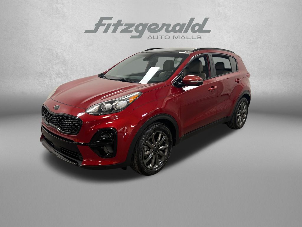 Hyper Red 2022 Kia Sportage SUV / Crossover Front-Wheel Drive 6-Speed Automatic Overdrive