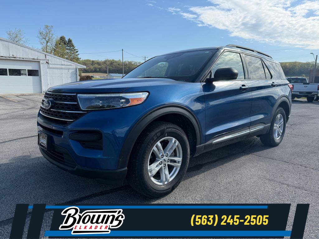 Blue Metallic 2020 Ford Explorer XLT AWD SUV / Crossover All-Wheel Drive Automatic