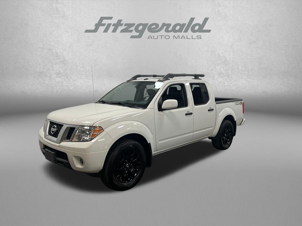 Glacier White 2020 Nissan Frontier Pickup Truck Four-Wheel Drive 9-Speed Automatic