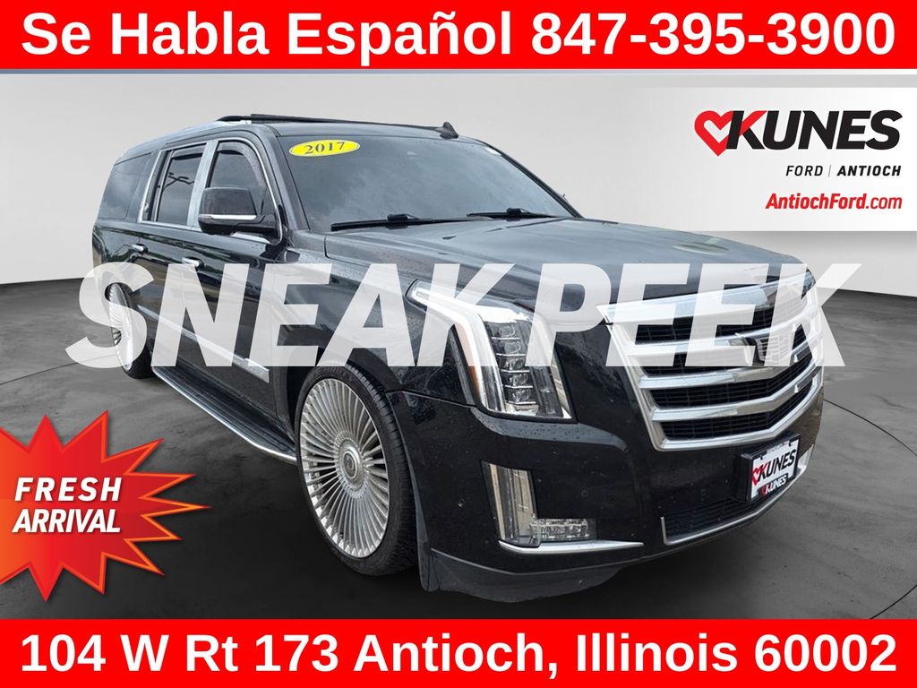 Black Raven 2017 Cadillac Escalade ESV SUV / Crossover Four-Wheel Drive 8-Speed Automatic